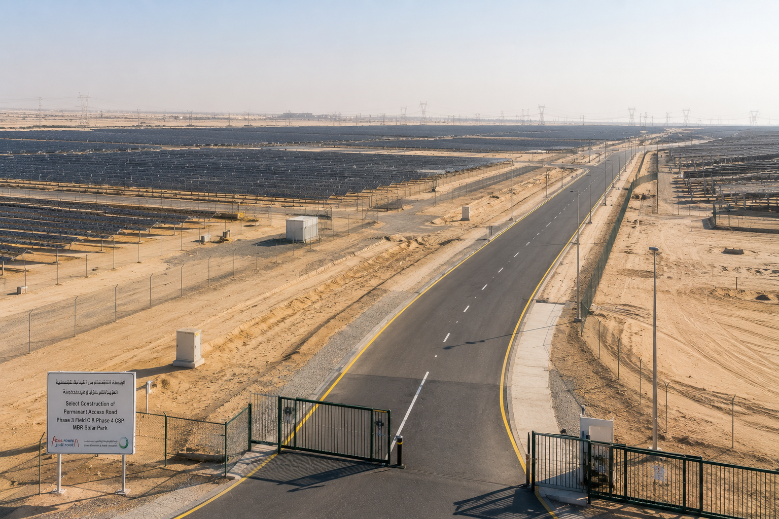 Construction of Permanent Access Road – Phase 3 Field C & Phase 4 CSP MBR Solar Park