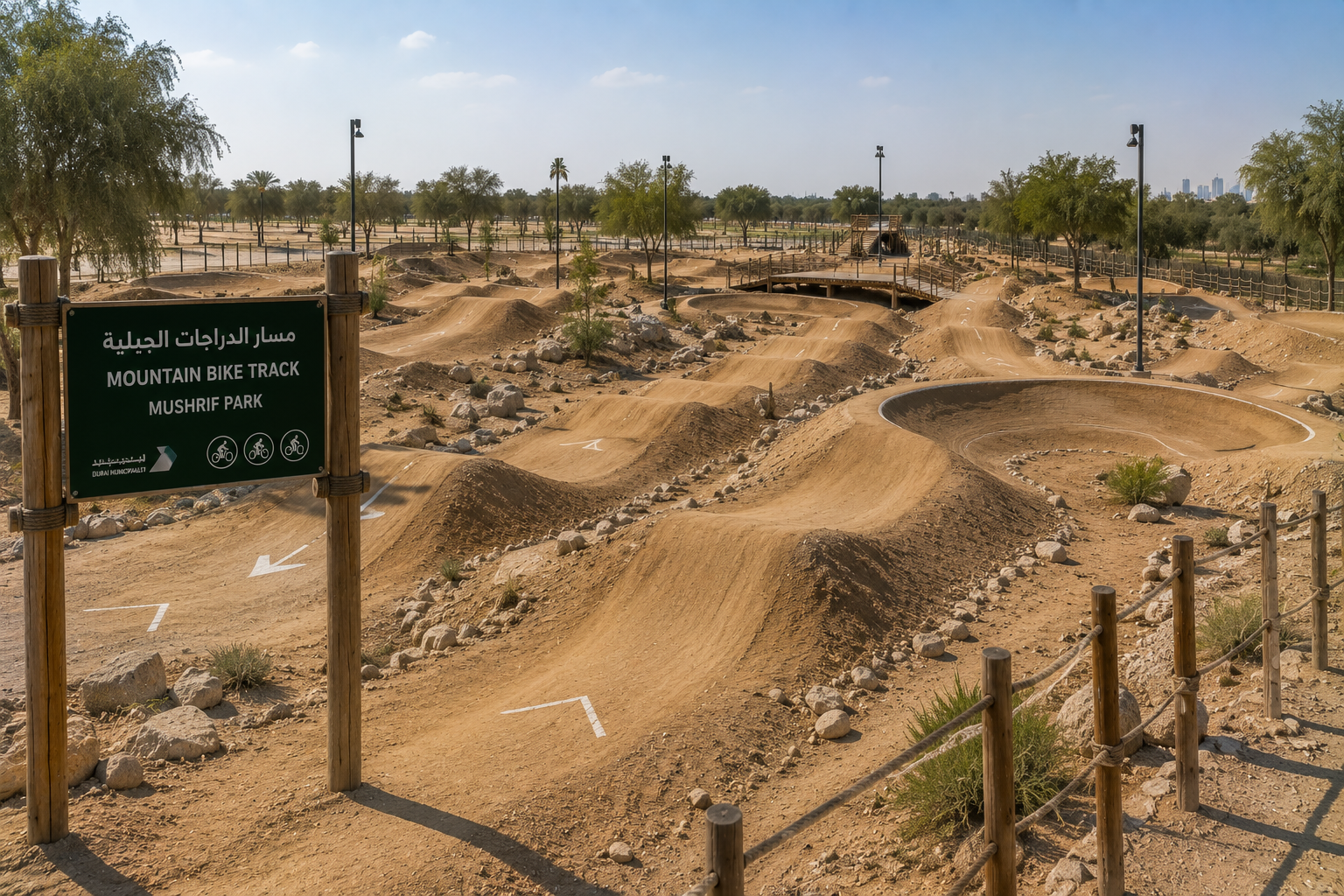 Construction of Mountain Bike Track – Mushrif Park — 1