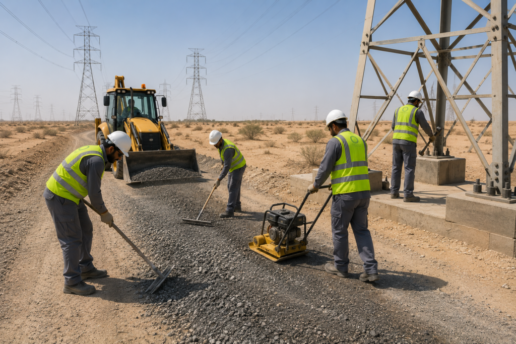 Repairing of Access Roads and Tower Platforms in 400KV OHL