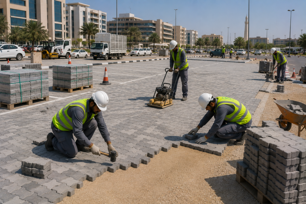 Construction of Interlock Parking in 7 Different Locations at Dubai – Cont# 12502009