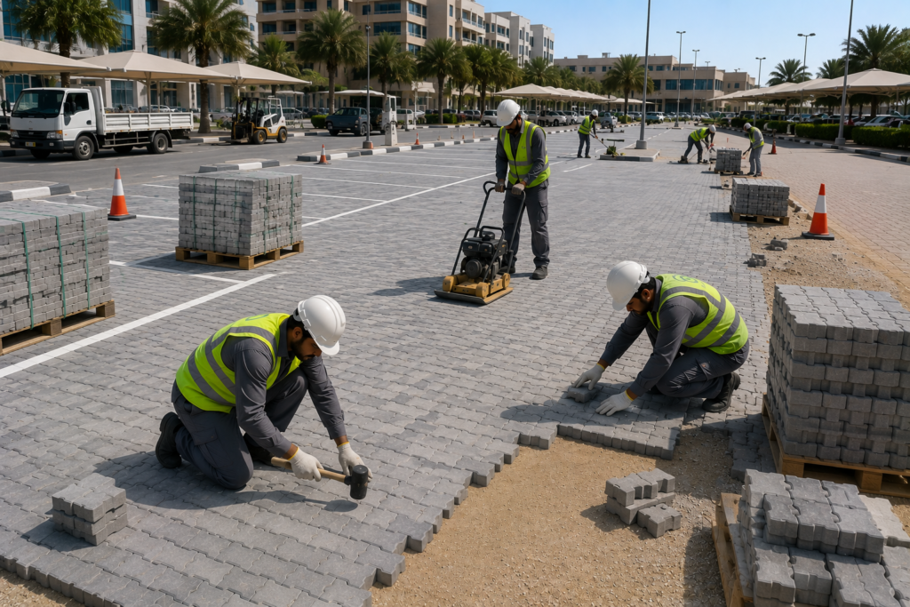 Construction of Interlock Parking in 7 Different Locations at Dubai – Cont# 12502009 — 2